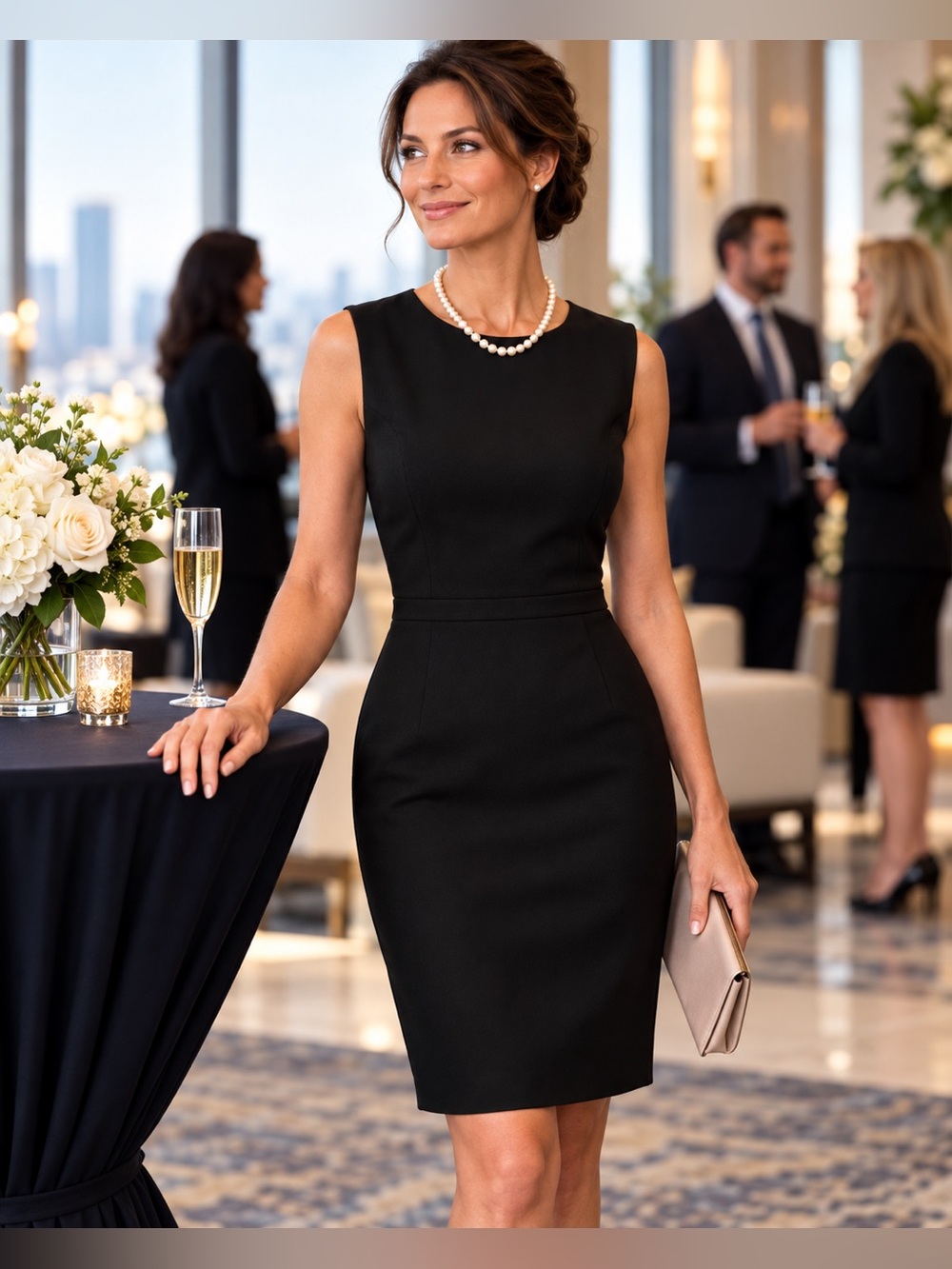 Ann Taylor Sleeveless Sheath Dress | Size 2 | Classic Black Career Dress